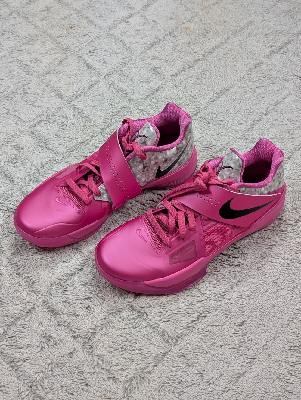 Nike Zoom KD 4 Aunt Pearl 2024 Pinkfire 2 Basketball Shoes Mens 8 HF9098-600 - Picture 3 of 7